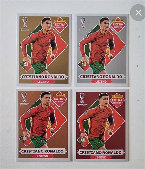 Panini WC Qatar 2022 Cristiano Ronaldo Lot Of 4 Extra Catawiki