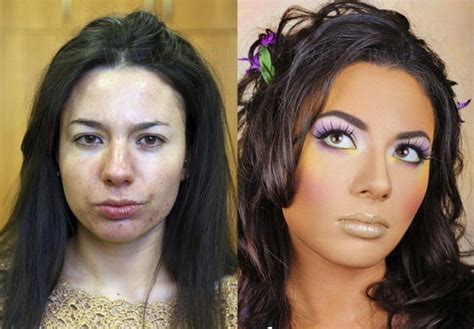 Girls Before And After Make Up