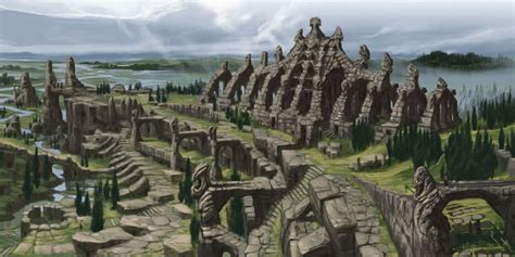 Nordic Ruins From The Elder Scrolls V Skyrim Skyrim Concept Art