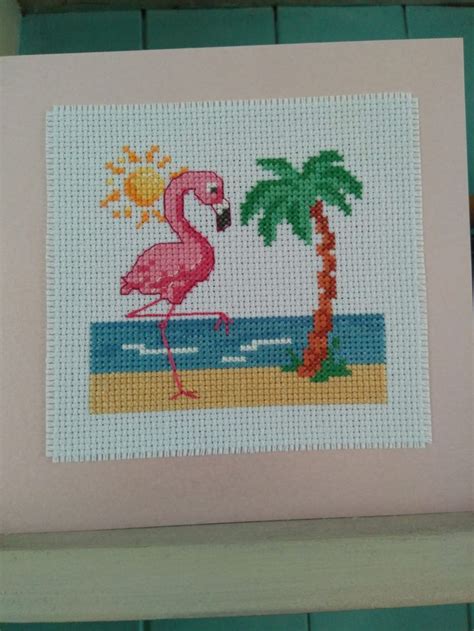 Pin By Andrea Mcdonough On Flamingos Cross Stitch Bird Floral Cross