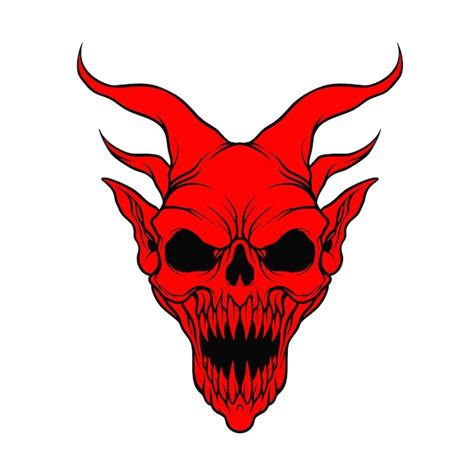 Premium Vector Red Devil Cartoon Character