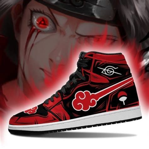 Naruto Itachi Uchiha Air Jordan 1 High Sneakers V7