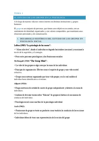 TEMA 1 PSICOLOGIA DE LOS GRUPOS Pdf