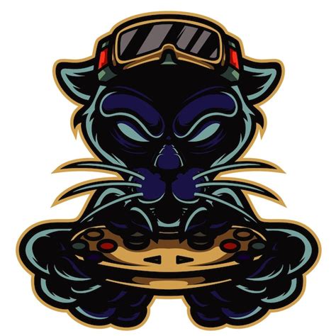 Premium Vector Panther Head Mascot Illustration Logo Design