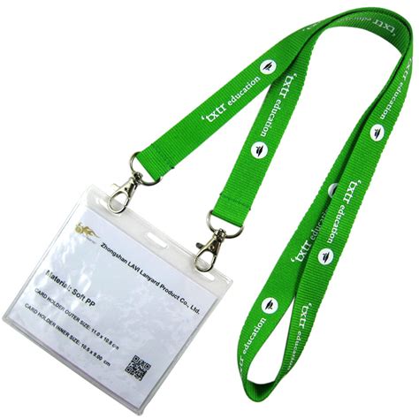 China Double Clip Lanyards ID Badge Holder, Two Hooks ID Card Holder ...