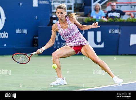 August 14 2021 Camila Giorgi Ita Returns The Ball During The Wta