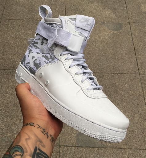 Nike Sf Af Mid White Tiger Camo M Sneakernews