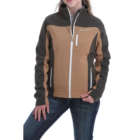 Pungo Ridge Cinch Womens Bonded Concealed Carry Jacket Chocolatetan Cinch Womens