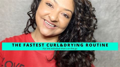 The Fastest Easiest And Simplest Curly Hair Routine And How To Speed Up Air Drying Youtube