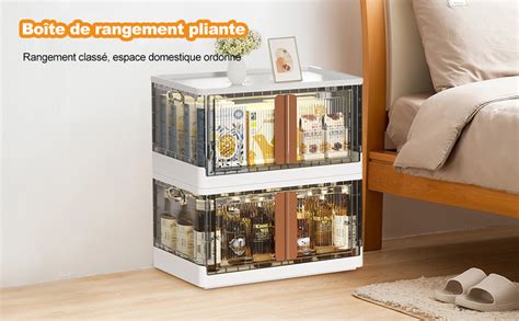 Ergocar Bo Te De Rangement Pliable Transparente Organisateur De