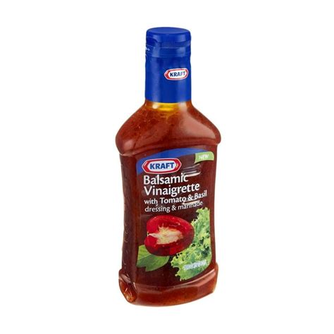 Kraft Salad Dressing Balsamic Vinaigrette With Tomato And Basil Dressing And Marinade 16 Fl Oz