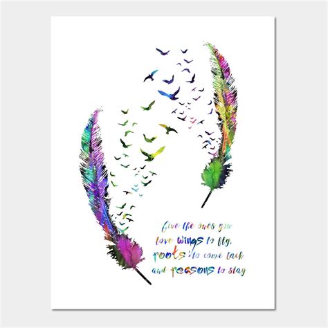 Birds Feather By Rosaliart Bird Wall Art Bird Feathers Watercolor Bird