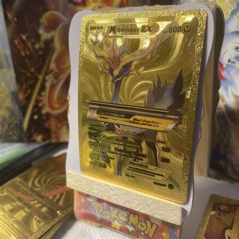 Mavin Mega Xerneas Ex Gold Foil Fan Art NM