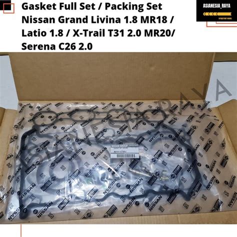 Jual Gasket Full Set Packing Set Nissan Grand Livina 1 8 MR18 Latio