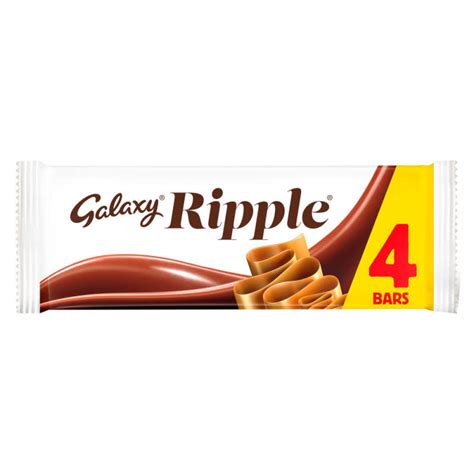 Galaxy Ripple Chocolate Bars 4 Pack 120g Co Op