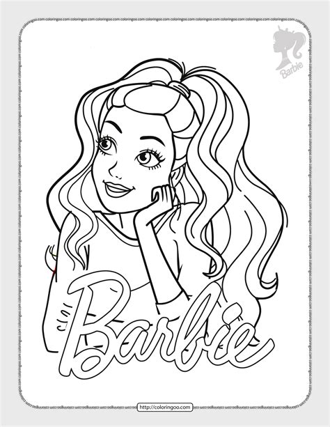 Beautiful Barbie Coloring Pages Artofit