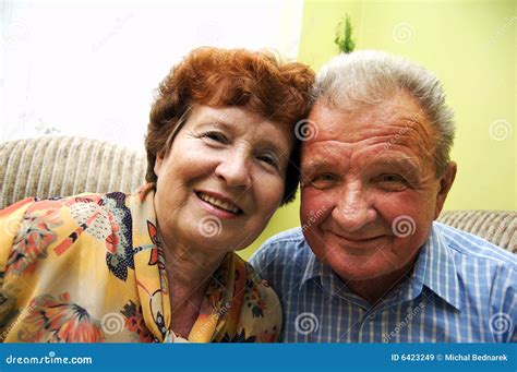 Happy Smiled Senior Couple Stock Image Image Of Lifestyle 6423249