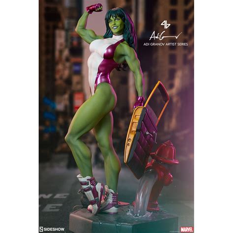 She Hulk Adi Granov Artist Series Statue Sideshow Collectibles