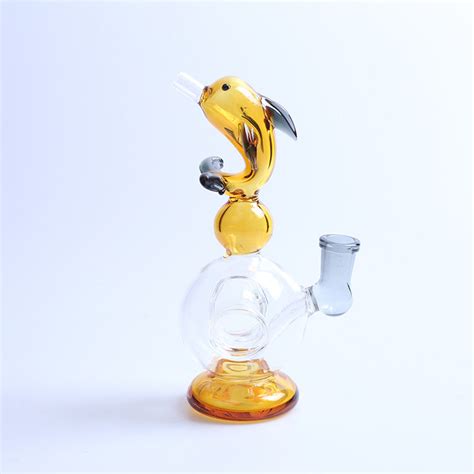 High Borosilicate Glass Smoking Water Pipe Creative Dolphin Styling Mini Artistic Oil Dab Rig