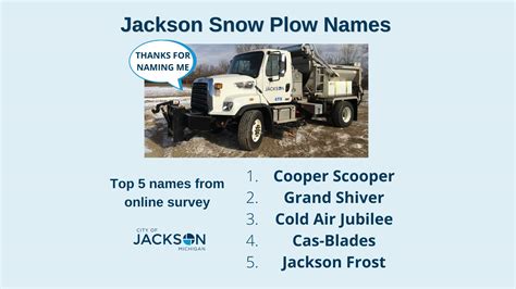 Jackson Chooses Snow Plow Names - JTV Jackson