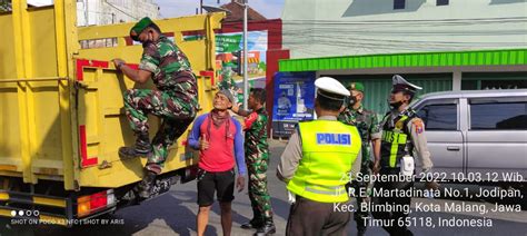 Kodim Kota Malang Gencarkan Pos Pam Pmk Malang Pariwara