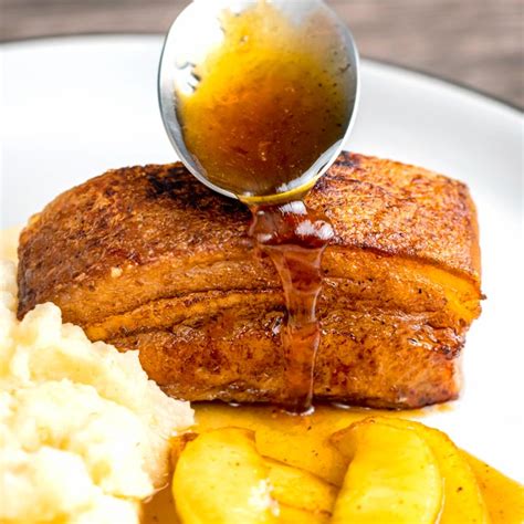 Instant Pot Pork Belly With Maple Syrup And Apples Krumpli