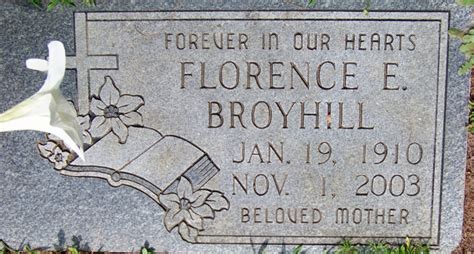 Florence Elizabeth Decker Broyhill 1910 2003 Memorial Find A Grave