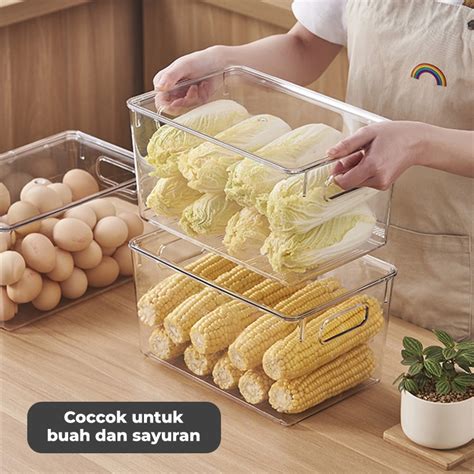 Jual Dejavu Kotak Kontainer Makanan Kulkas Transparan Food Storage Box