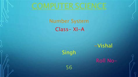 Number System Of Computer PPT