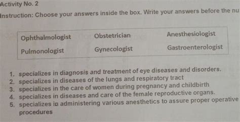 Choose Your Answer Inside The Box Brainly Ph