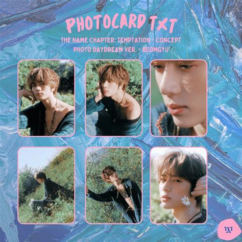 Photocard Txt Tomorrow X Together The Name Chapter Temptation