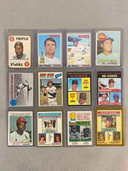 85 1950s 70s Baseball Cards With HOFs Stars And Rookies Matthew