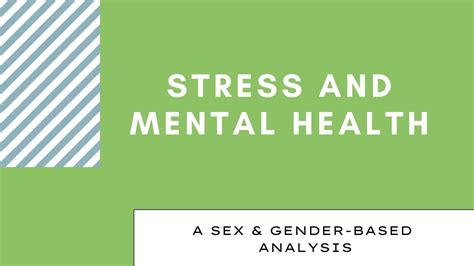 Sex And Gender Based Analysis And Mental Health Youtube