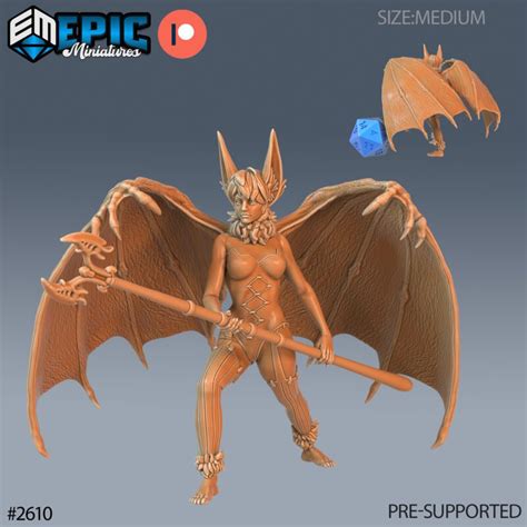 Succubus Morcego Lan A Vampires Curse Epic Miniatures Arsenal