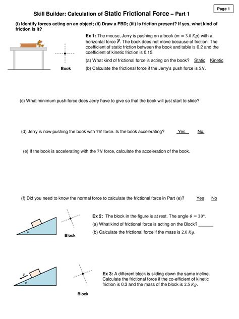 Fs Calc Skill Sp20 Skill Builder Calculation Of Static Frictional