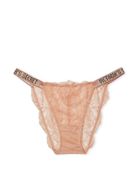 Dantelli Parlak Kayışlı Bikini Külot