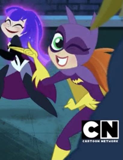 An Animated Image Of Two People Dressed As Batgirl And Catwoman