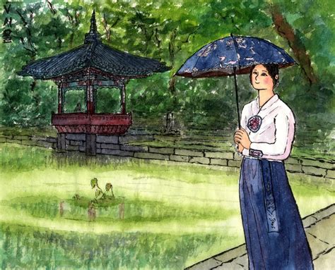 Korean Paintings §19 Seoul In The Secret Garden Of