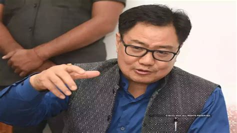 Law Minister Kiren Rijiju Outspoken Words Not Confrontation With