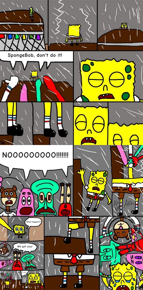 Spongebobs Sad And Emotional Scene By Marielx6 On Deviantart