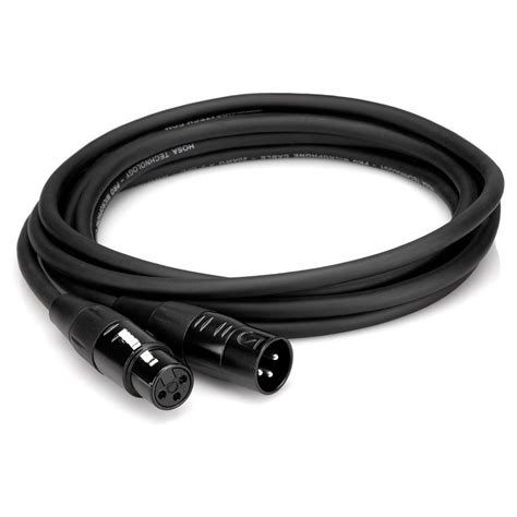 Hosa Pro Microphone Cable Rean Xlr3f To Xlr3m 25 Ft At Gear4music