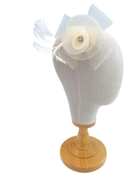 Cream Small Mesh Flower Fascinator Fascinators Uk