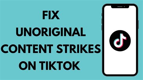 How To Fix Unoriginal Content Strikes On Tiktok Youtube