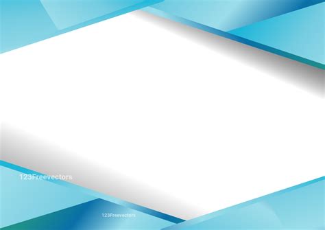 Blue Blank Geometric Visiting Card Background Vector Image