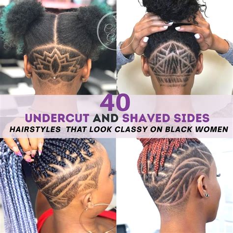 Stylish Undercut And Shaved Sides Hairstyles On Black Women That