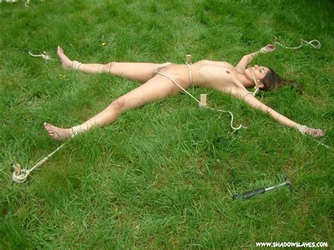 Naked Slave Rope Spread Eagle Cumception