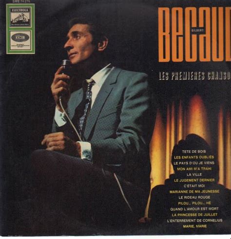 Album Les Premieres Chansons De Gilbert Becaud Sur Cdandlp