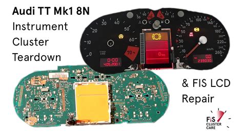 Audi TT Mk1 Instrument Cluster Detailed Teardown And FIS LCD Repair