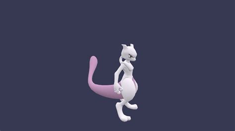 Pokemon Mewtwo Animated Game Already 3d Turbosquid 1940376