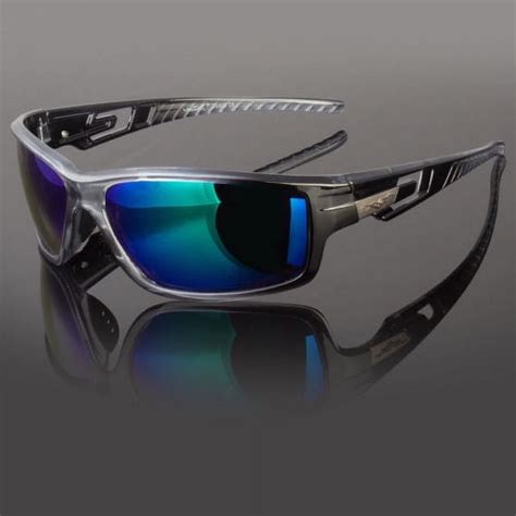 New Men Polarized Sunglasses Sport Wrap Around Mirror Driving Eyewear Glasses